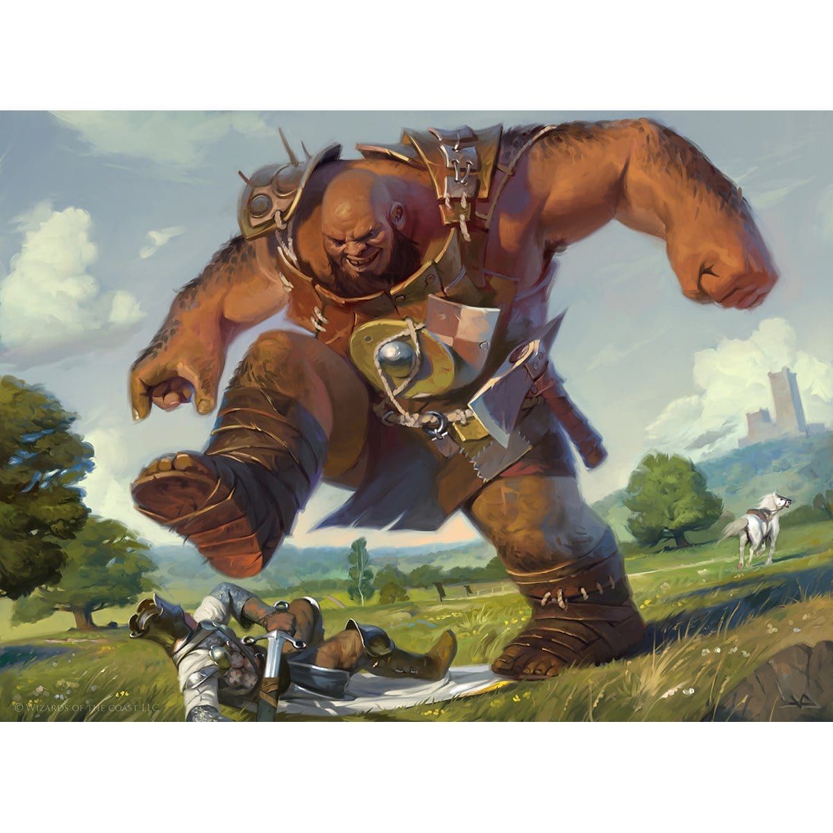 Bonecrusher Giant Print - Print - Original Magic Art - Accessories for Magic the Gathering and other card games