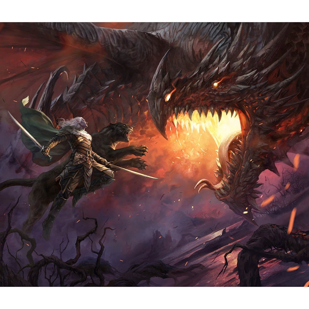 Adventures in the Forgotten Realms Box Art Print - Original Magic Art Adventures in the Forgotten Realms Box Art Print - Original Magic Art