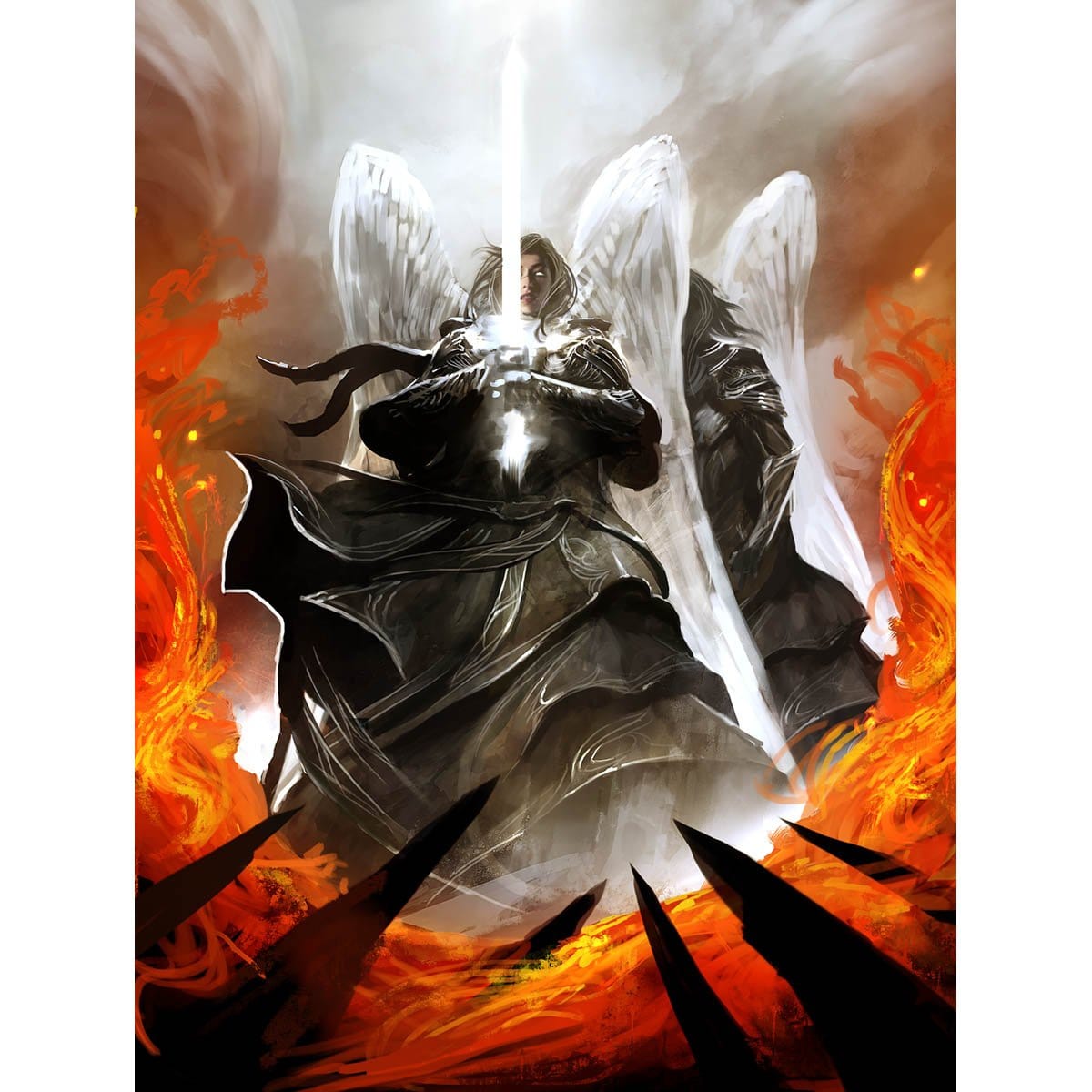 mtg card elements Brave the Elements Print