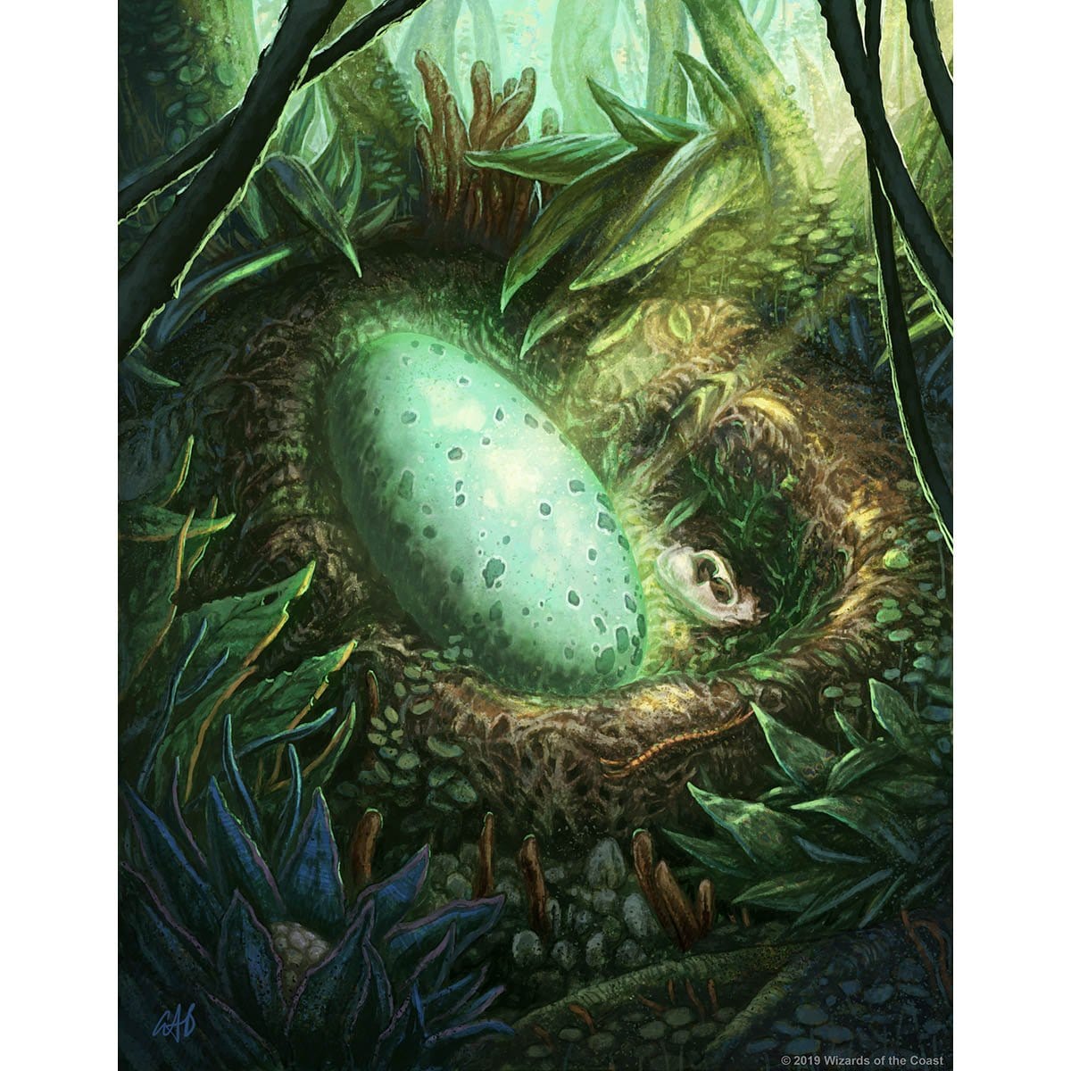 Egg Token Print - Print - Original Magic Art - Accessories for Magic the Gathering and other card games