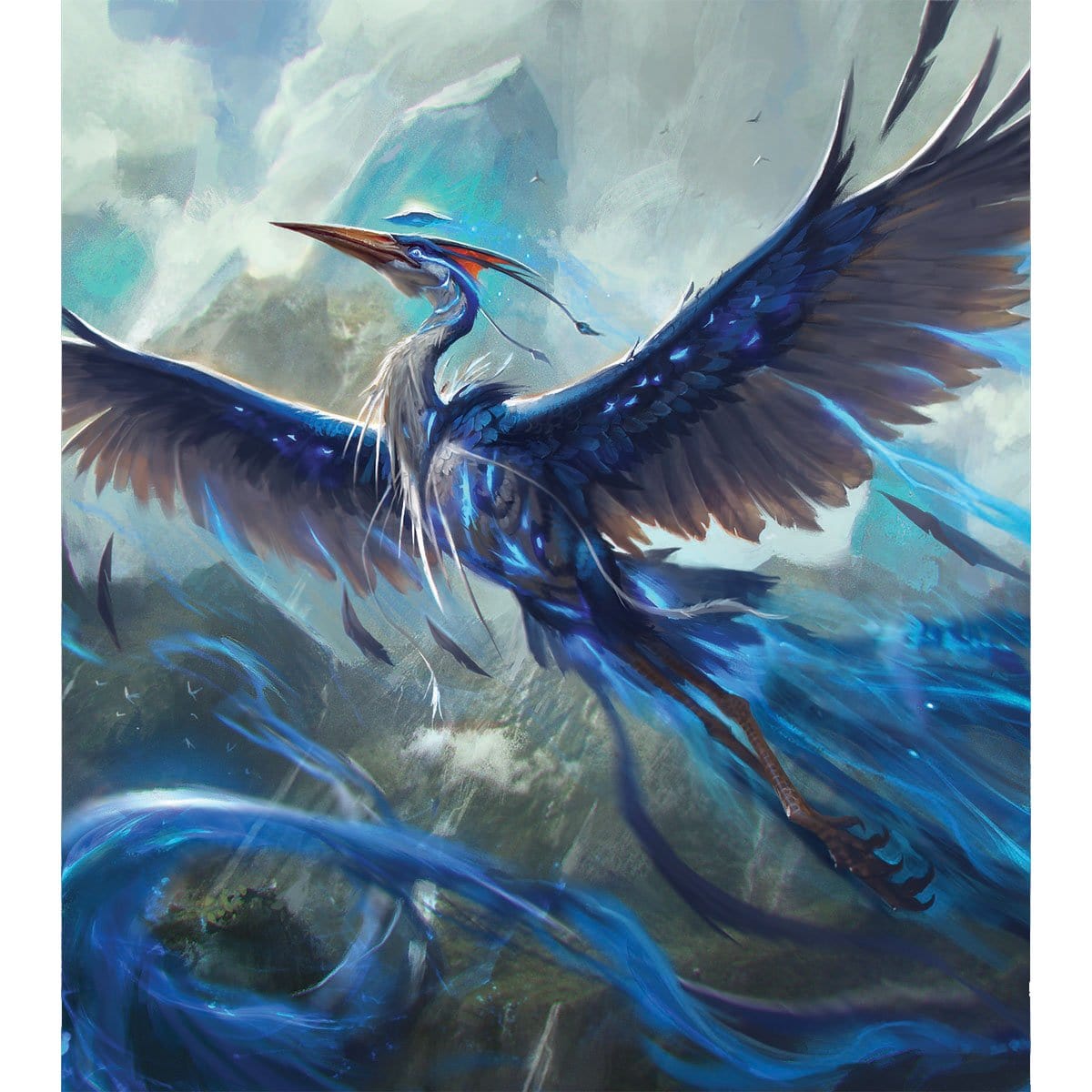 Dreamtail Heron Print