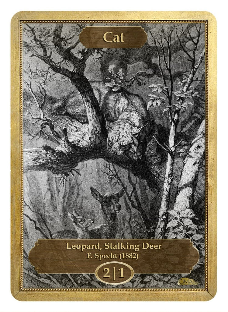 Cat Token (2/1) by F. Specht - Original Magic Art