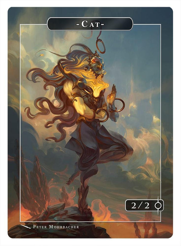 Cat Token (2-2) by Peter Mohrbacher - Original Magic Art
