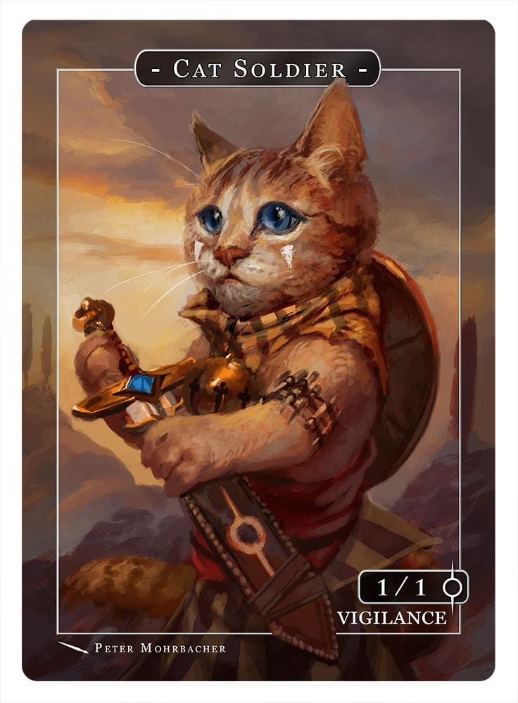 mtg cat token cards Cat Soldier Token (1-1