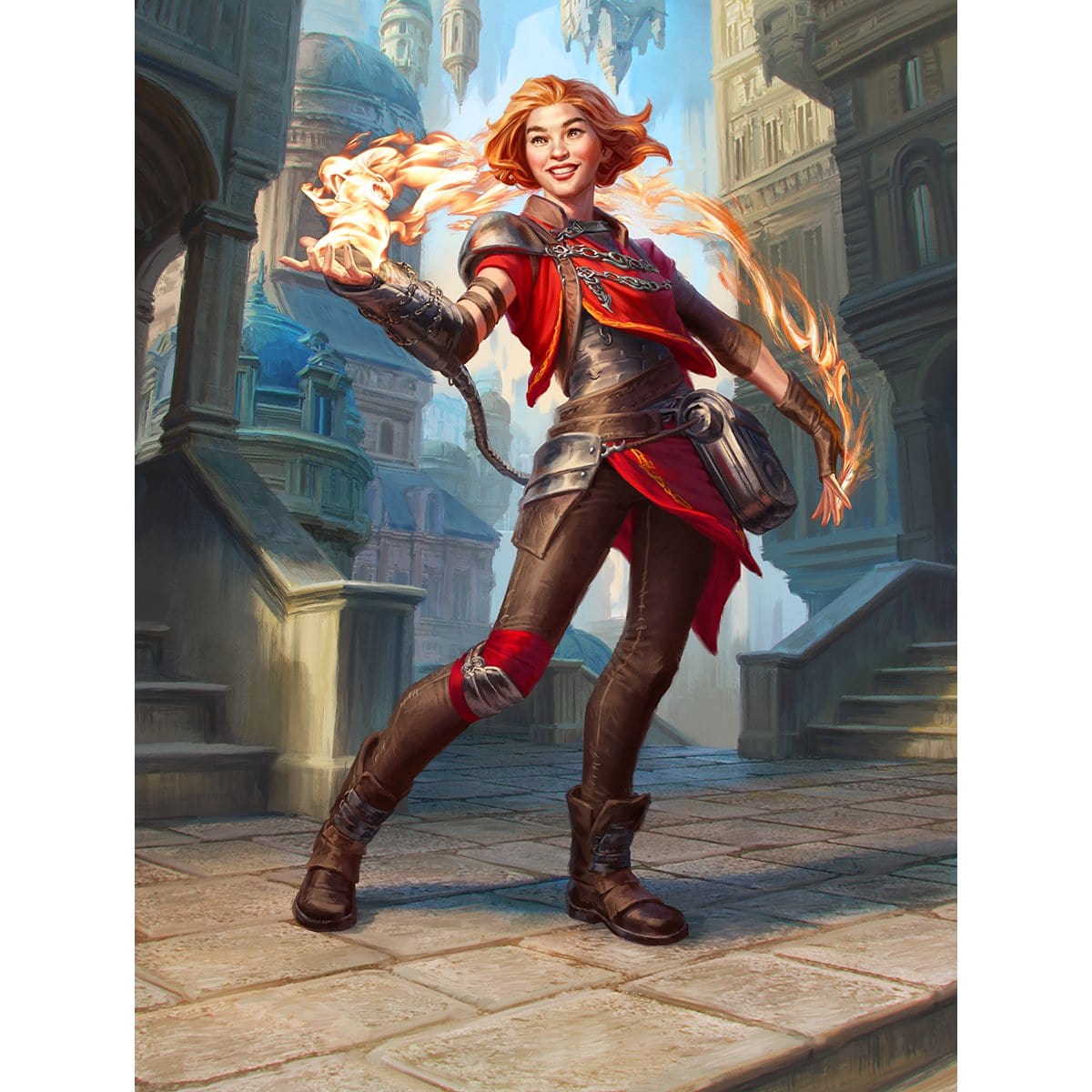 Chandra, Novice Pyromancer Print - Print - Original Magic Art - Accessories for Magic the Gathering and other card games