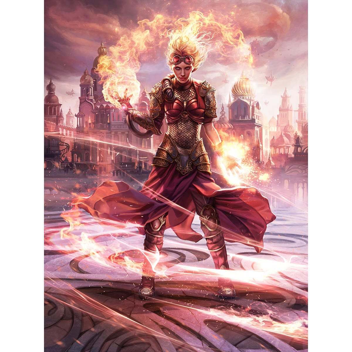 Chandra, Torch of Defiance Print - Original Magic Art Chandra, Torch of Defiance Print - Original Magic Art