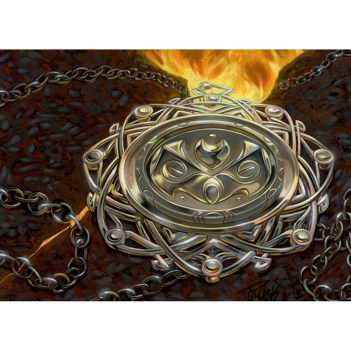 Chrome Mox Print - Print - Original Magic Art - Accessories for Magic the Gathering and other card games