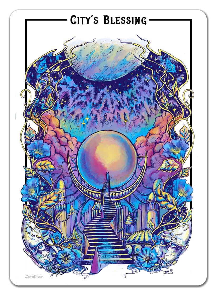 justine jones mtg cards City's Blessing Token by Justine Jones