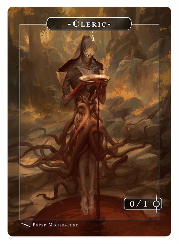 Cleric Token (0/1) by Peter Mohrbacher