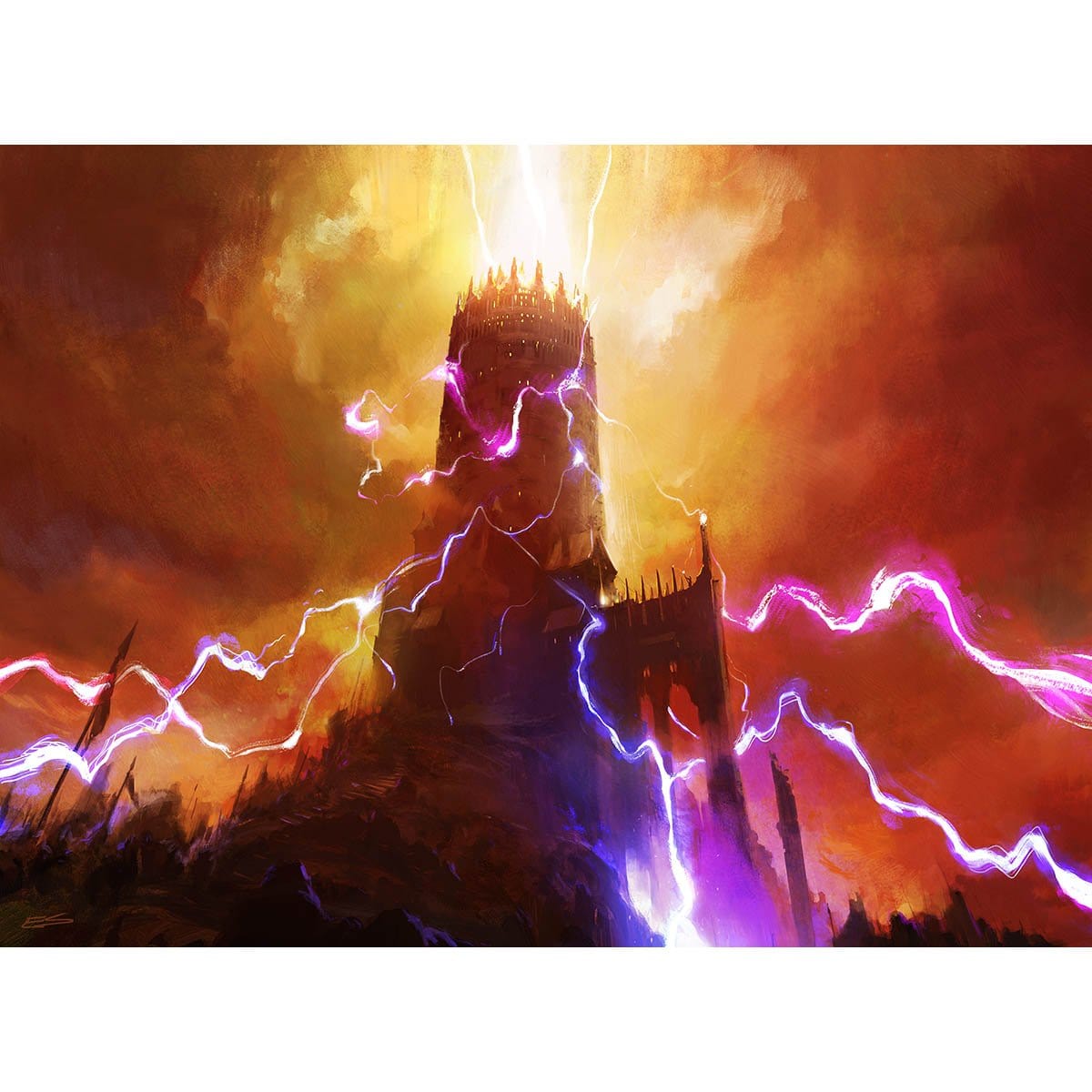 Command Tower Print - Print - Original Magic Art - Accessories for Magic the Gathering and other card games