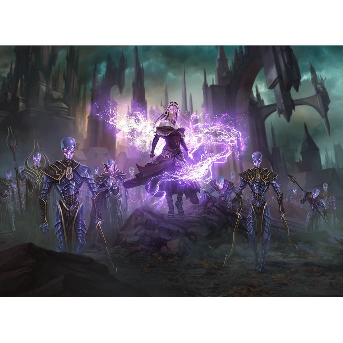 Command the Dreadhorde Print - Print - Original Magic Art - Accessories for Magic the Gathering and other card games