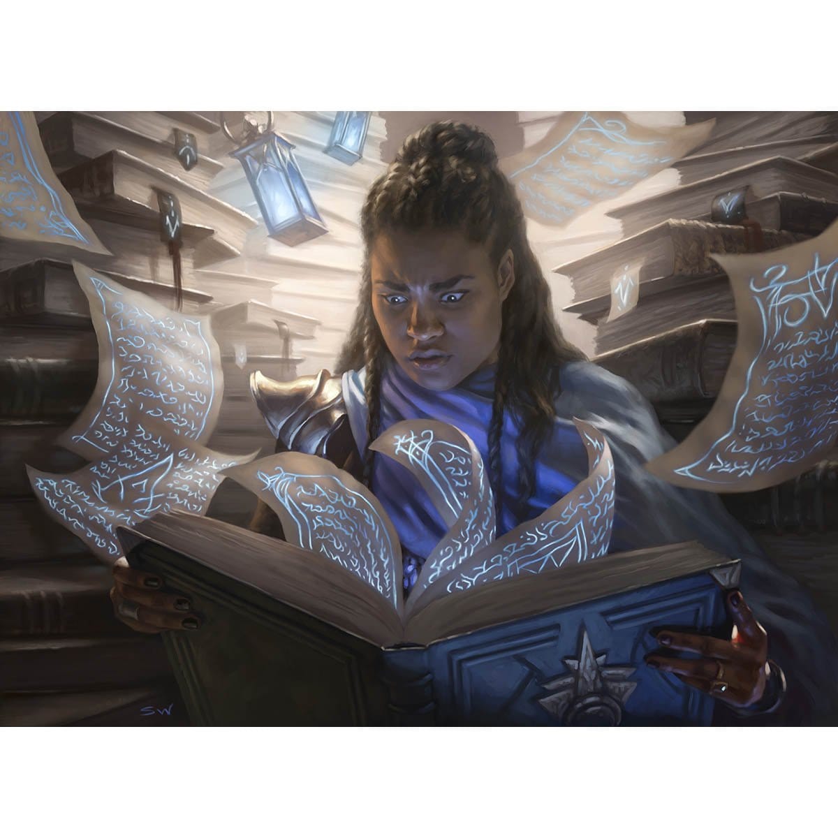 Compulsive Research Print - Print - Original Magic Art - Accessories for Magic the Gathering and other card games
