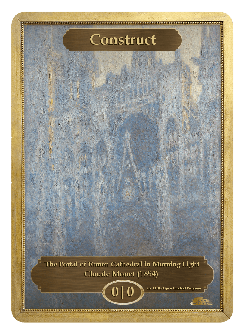 Construct Token (0/0) by Claude Monet - Original Magic Art