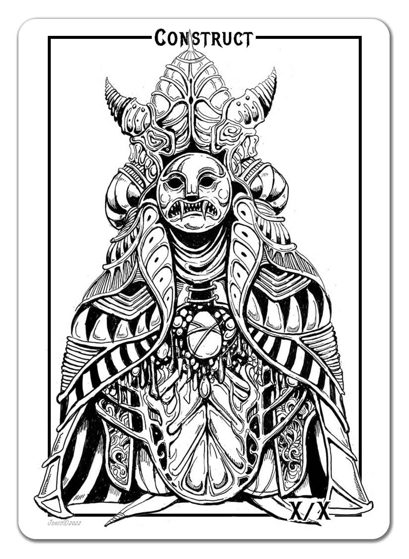 Construct Token (*/*) by Justine Jones - Original Magic Art
