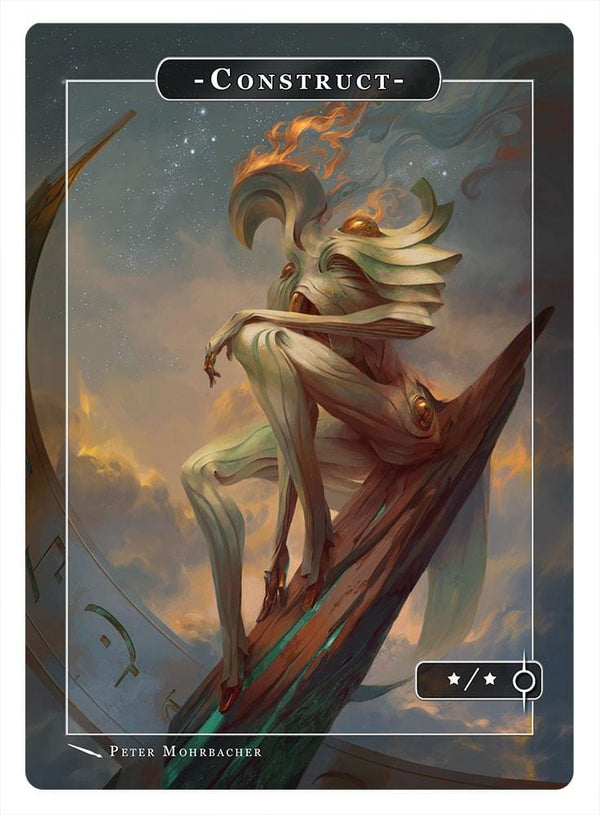 mtg cards that make construct tokens Construct Token (*/*) by Peter Mohrbacher