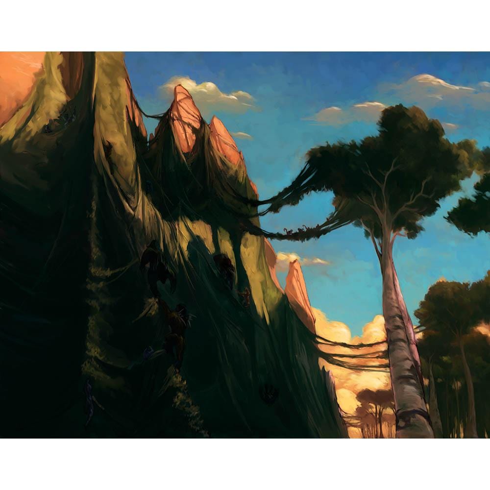Contested Cliffs Print - Print - Original Magic Art - Accessories for Magic the Gathering and other card games