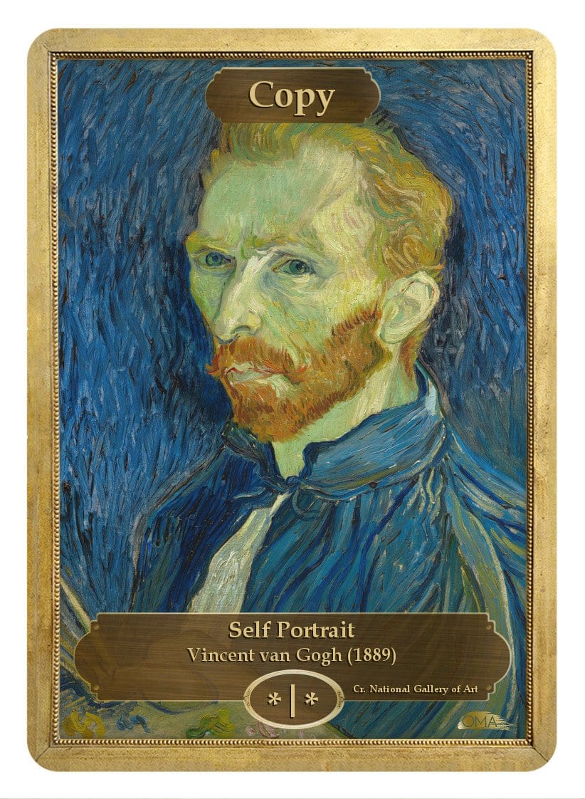 Copy Token (*/*) by Vincent van Gogh - Token - Original Magic Art - Accessories for Magic the Gathering and other card games