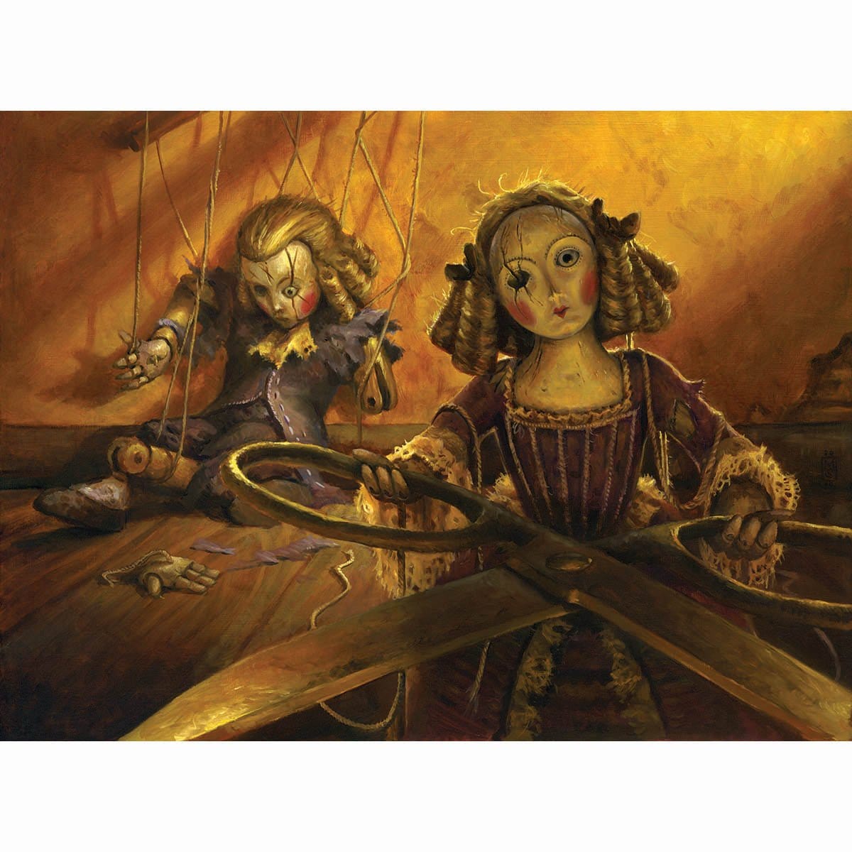 Creepy Doll Print - Print - Original Magic Art - Accessories for Magic the Gathering and other card games