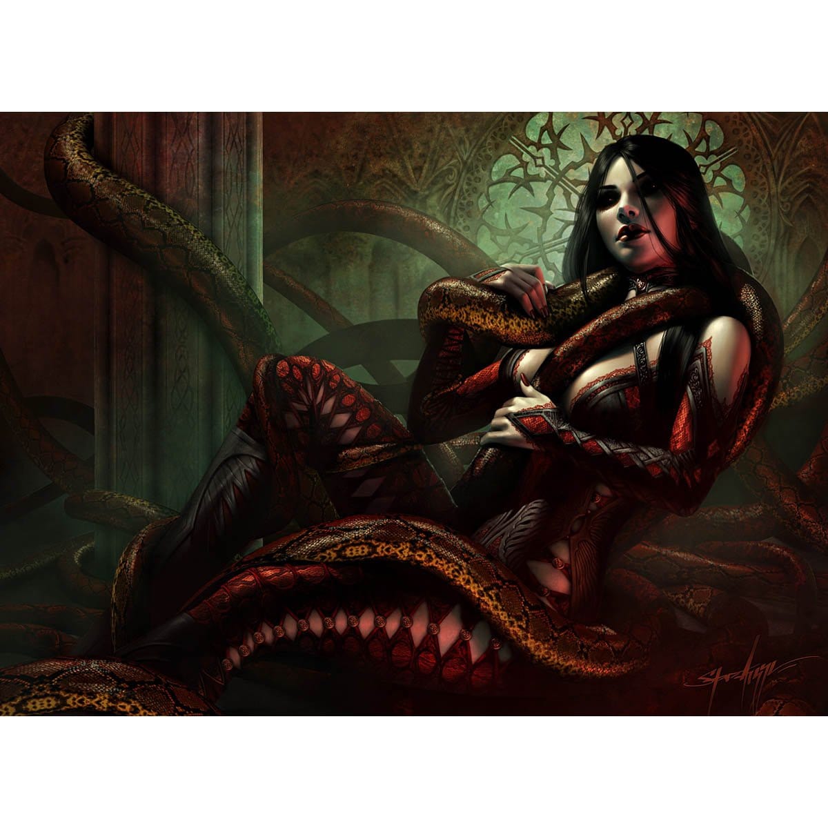 Deadly Allure Print - Print - Original Magic Art - Accessories for Magic the Gathering and other card games