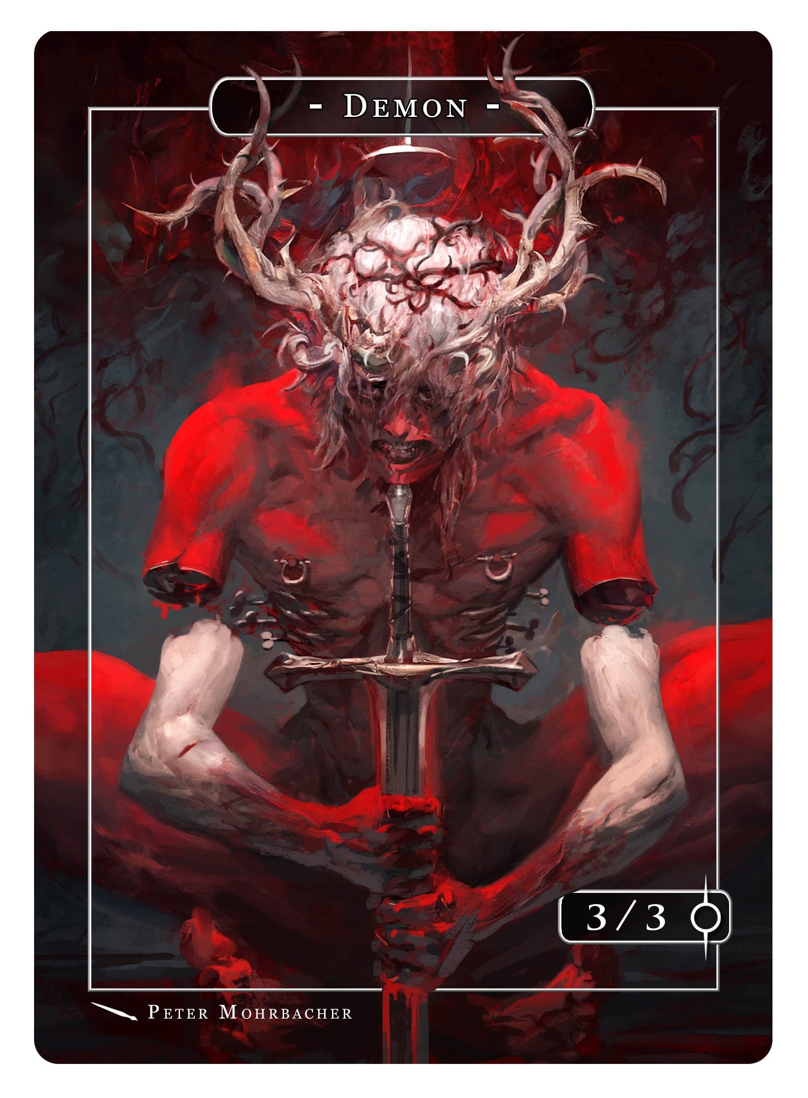 Demon Token (3/3) by Peter Mohrbacher