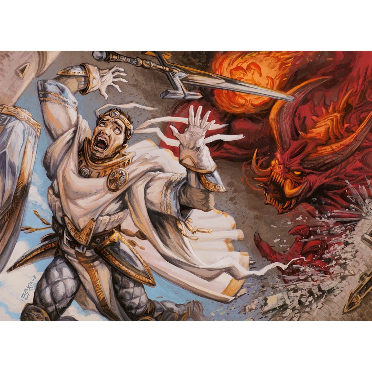 Demonic Dread Print - Original Magic Art