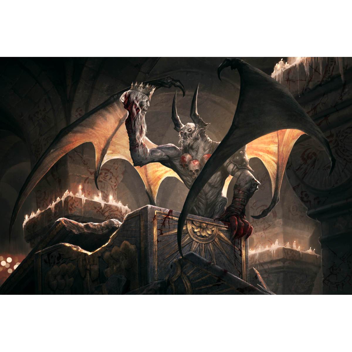 Desecration Demon Print - Original Magic Art Desecration Demon Print - Original Magic Art