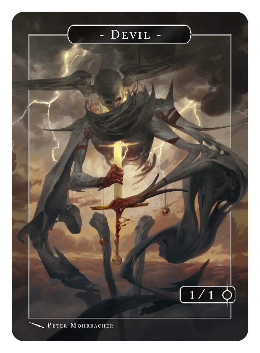 devil mtg cards Devil Token (1/1) by Peter Mohrbacher