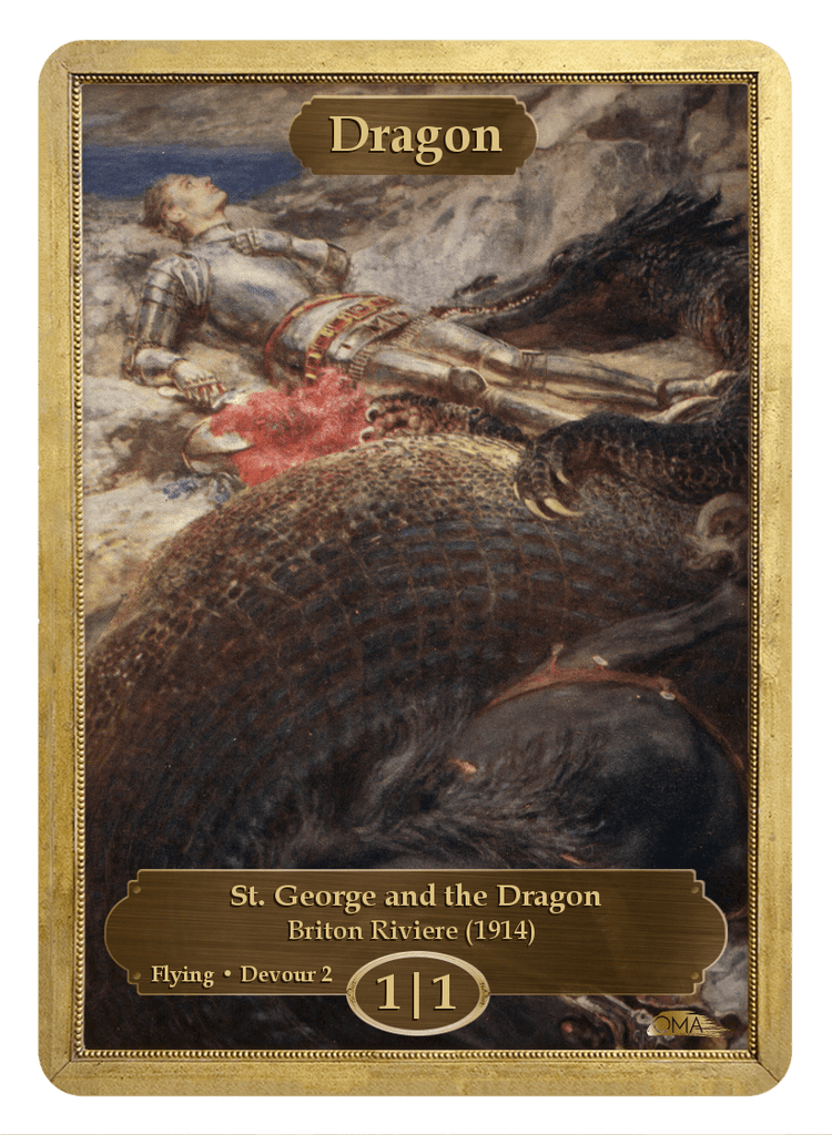 Dragon Token (1/1 - Flying, Devour 2) by Briton Riviere - Original