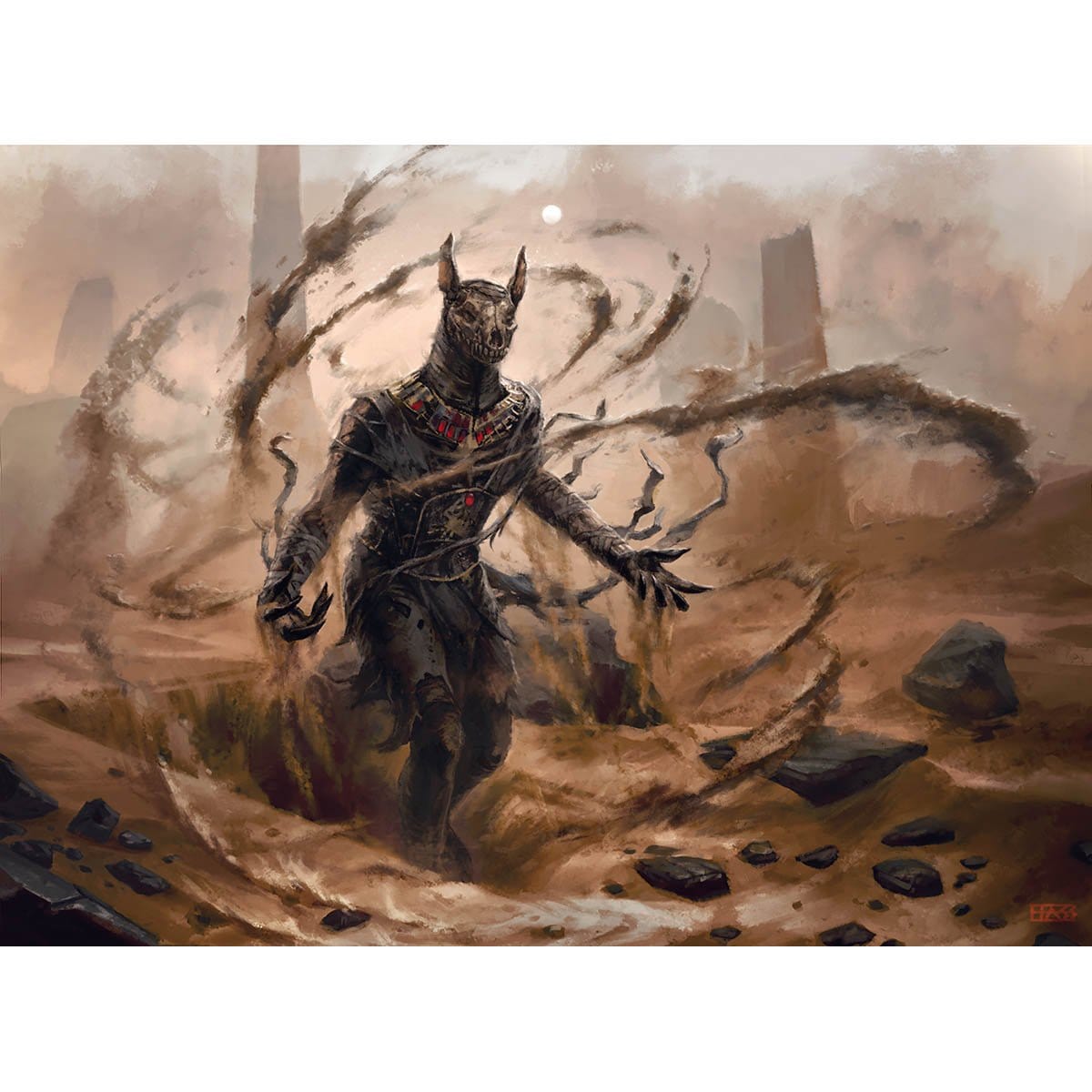 Dread Wanderer Print - Print - Original Magic Art - Accessories for Magic the Gathering and other card games