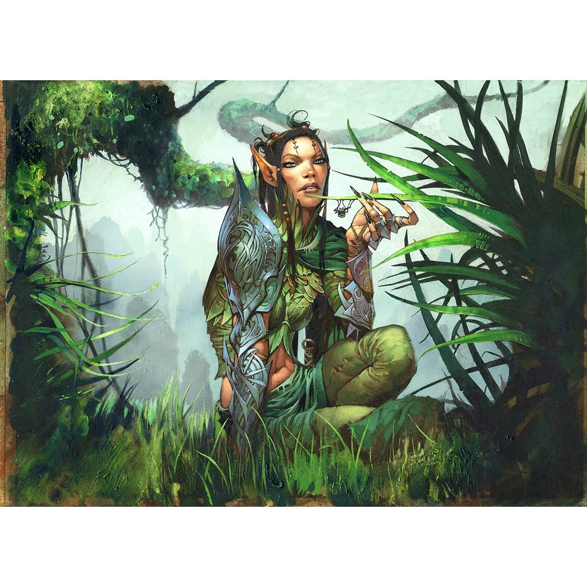 Druid of the Anima Print - Print - Original Magic Art - Accessories for Magic the Gathering and other card games