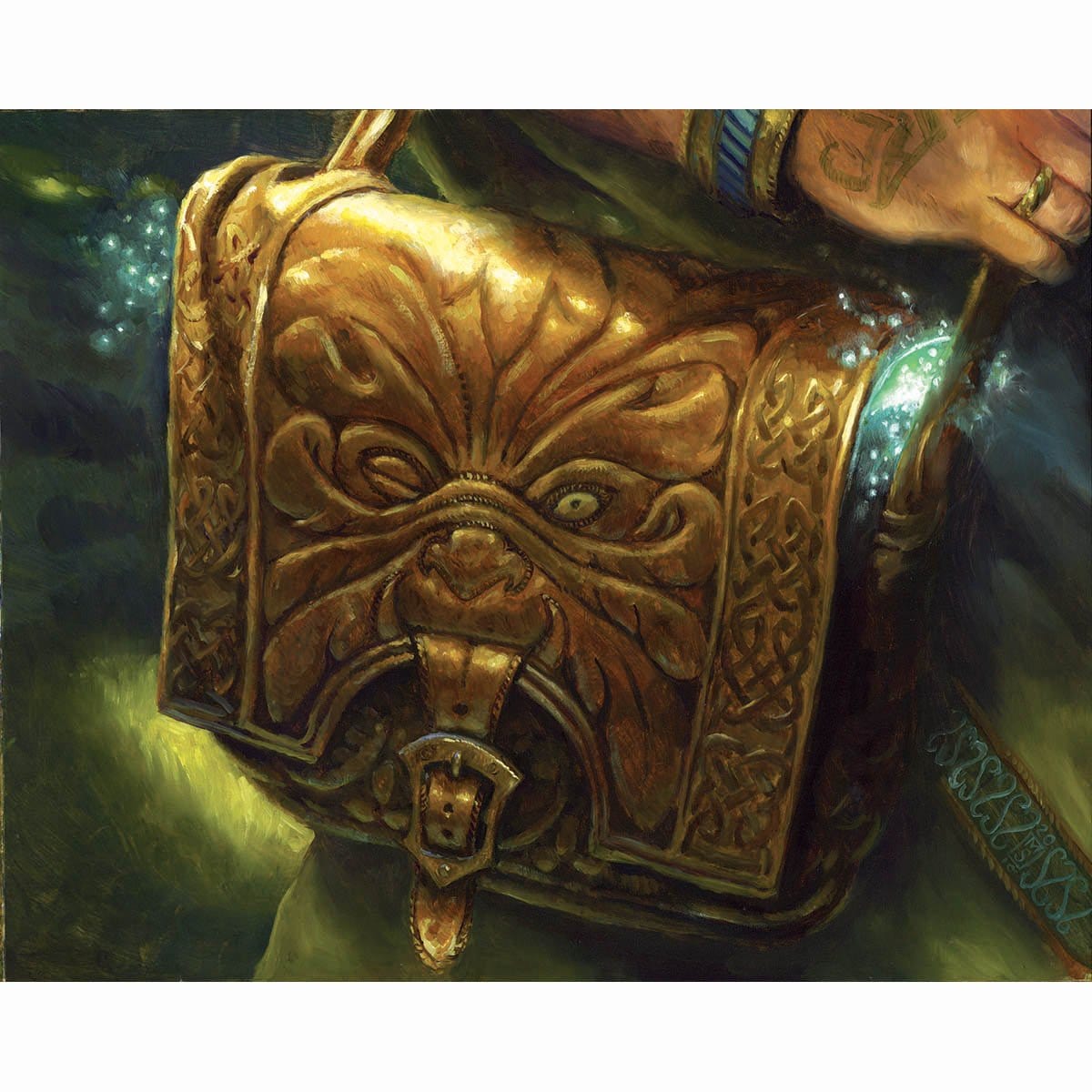Druidic Satchel Print - Print - Original Magic Art - Accessories for Magic the Gathering and other card games