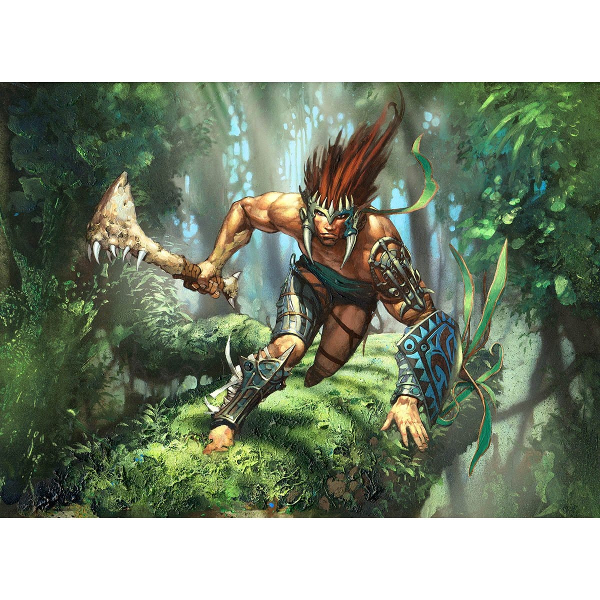 Drumhunter Print - Print - Original Magic Art - Accessories for Magic the Gathering and other card games