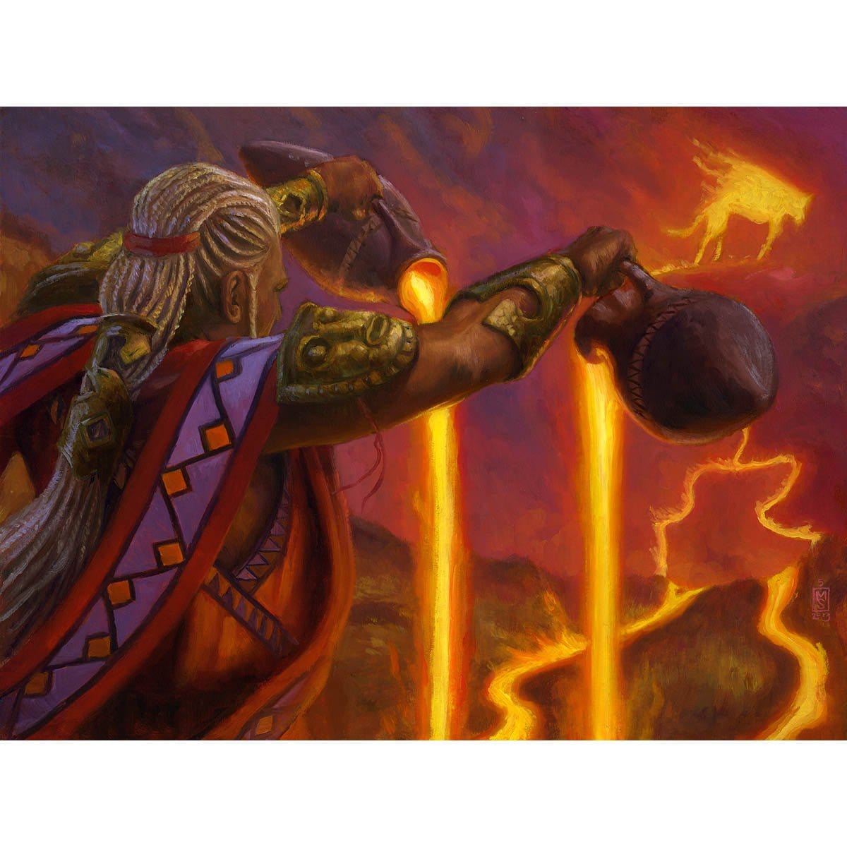 Dualcaster Mage Print - Print - Original Magic Art - Accessories for Magic the Gathering and other card games