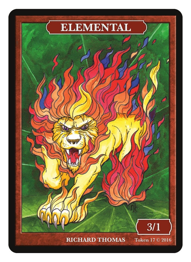 Elemental Token (3/1) by Richard Thomas