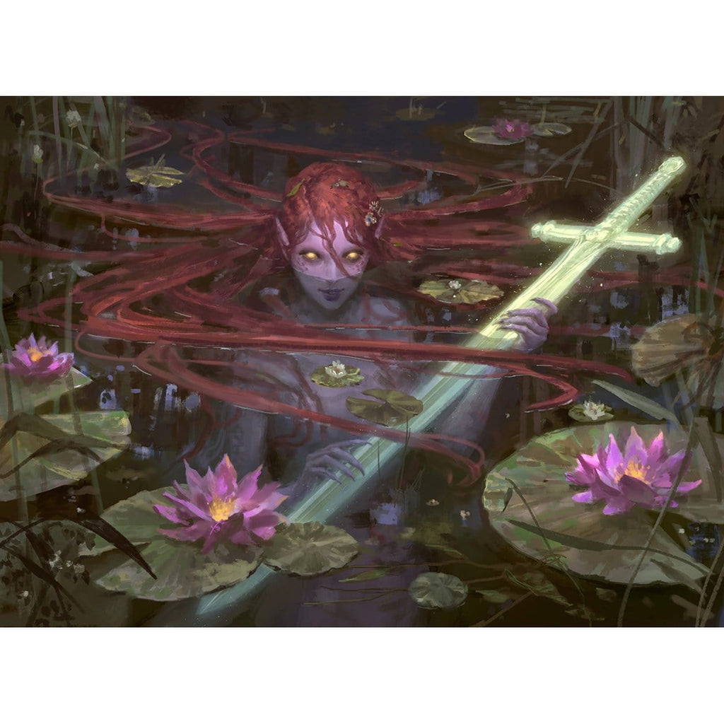 湖に潜む者、エムリー 拡張アートfoil4枚セット MTG【湖に潜む者