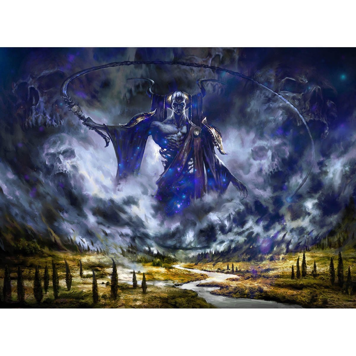 Erebos&#39;s Intervention Print - Print - Original Magic Art - Accessories for Magic the Gathering and other card games