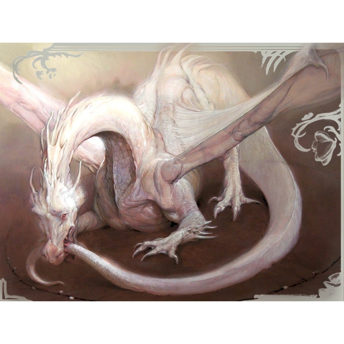 Eternal Dragon Print - Print - Original Magic Art - Accessories for Magic the Gathering and other card games