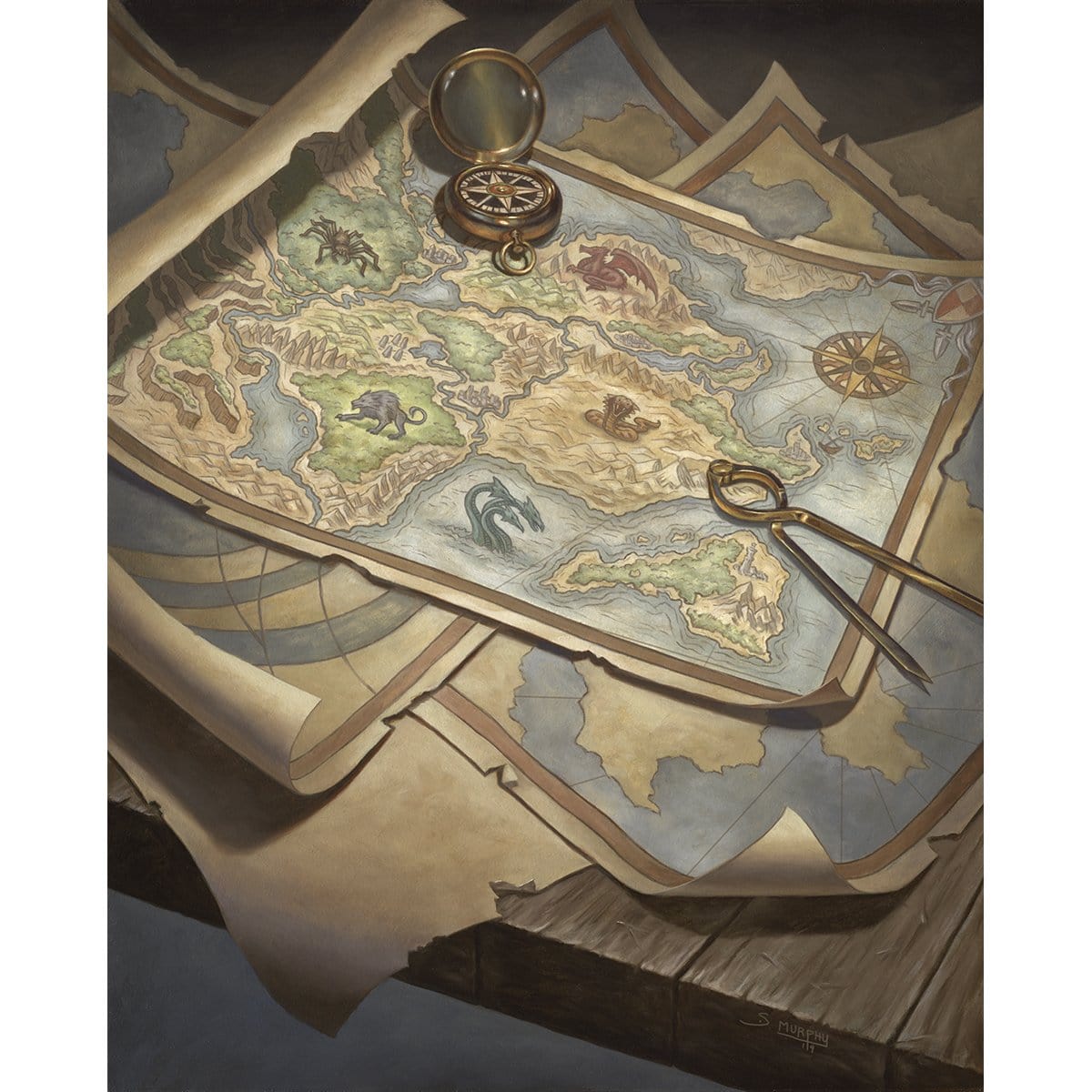Expedition Map Print - Original Magic Art Expedition Map Print - Original Magic Art
