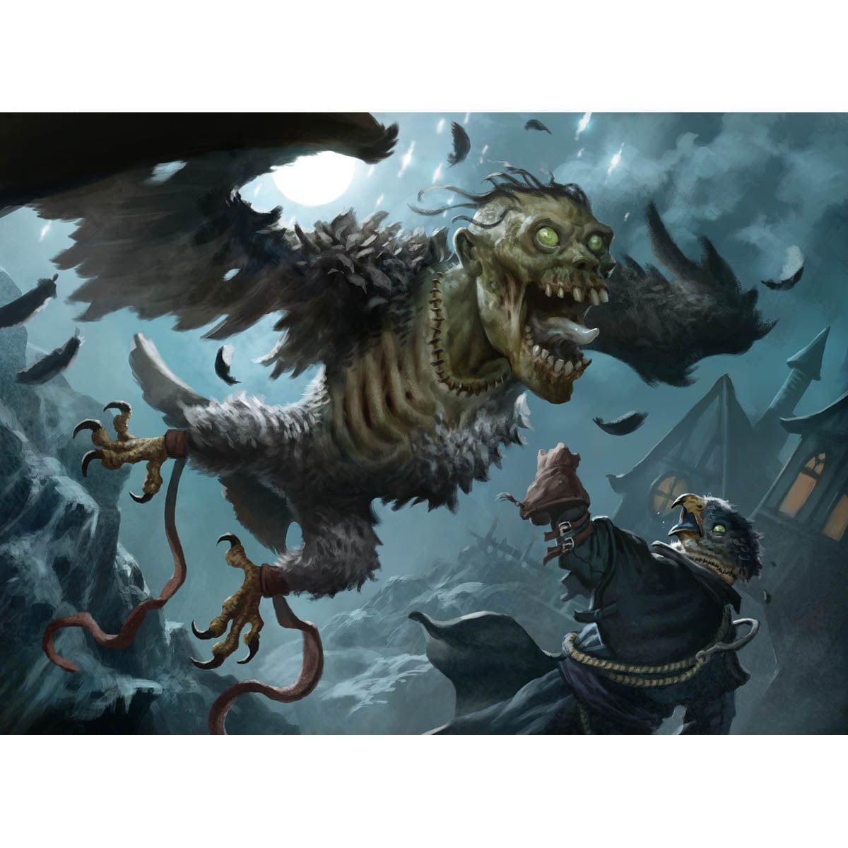 Falcon Abomination Print - Original Magic Art