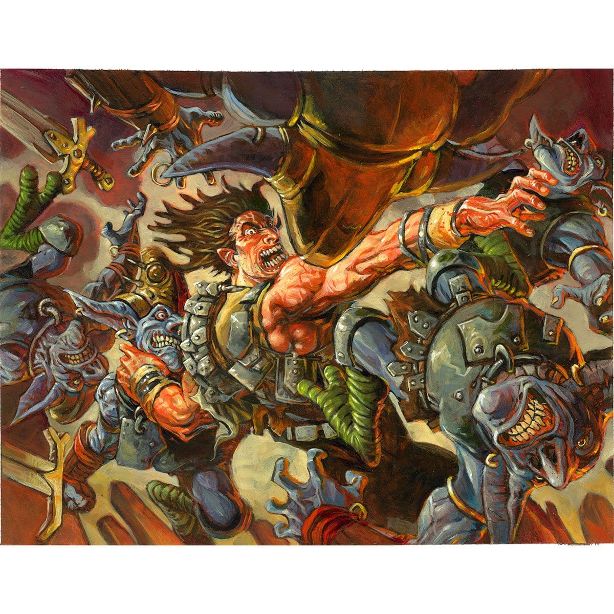 Fatal Frenzy Print - Print - Original Magic Art - Accessories for Magic the Gathering and other card games