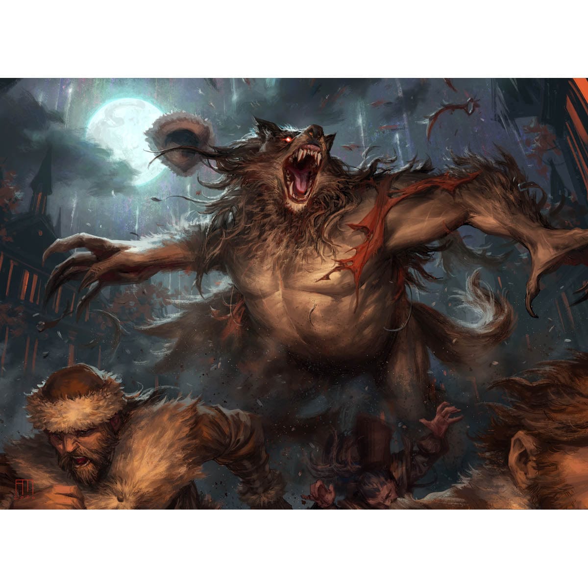 Fearsome Werewolf Print