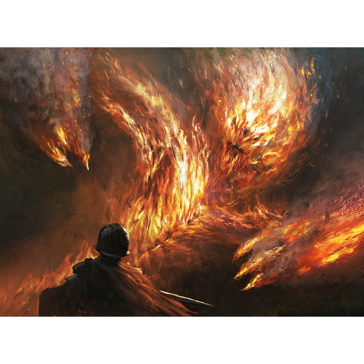 Firefiend Elemental Print - Print - Original Magic Art - Accessories for Magic the Gathering and other card games