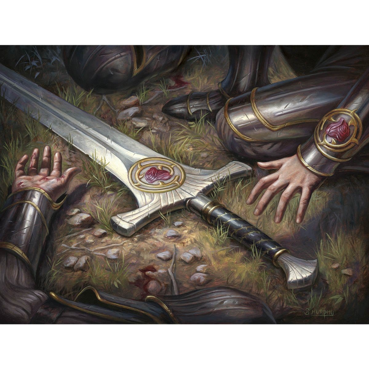 Forebear's Blade Print - Print - Original Magic Art - Accessories for Magic the Gathering and other card games