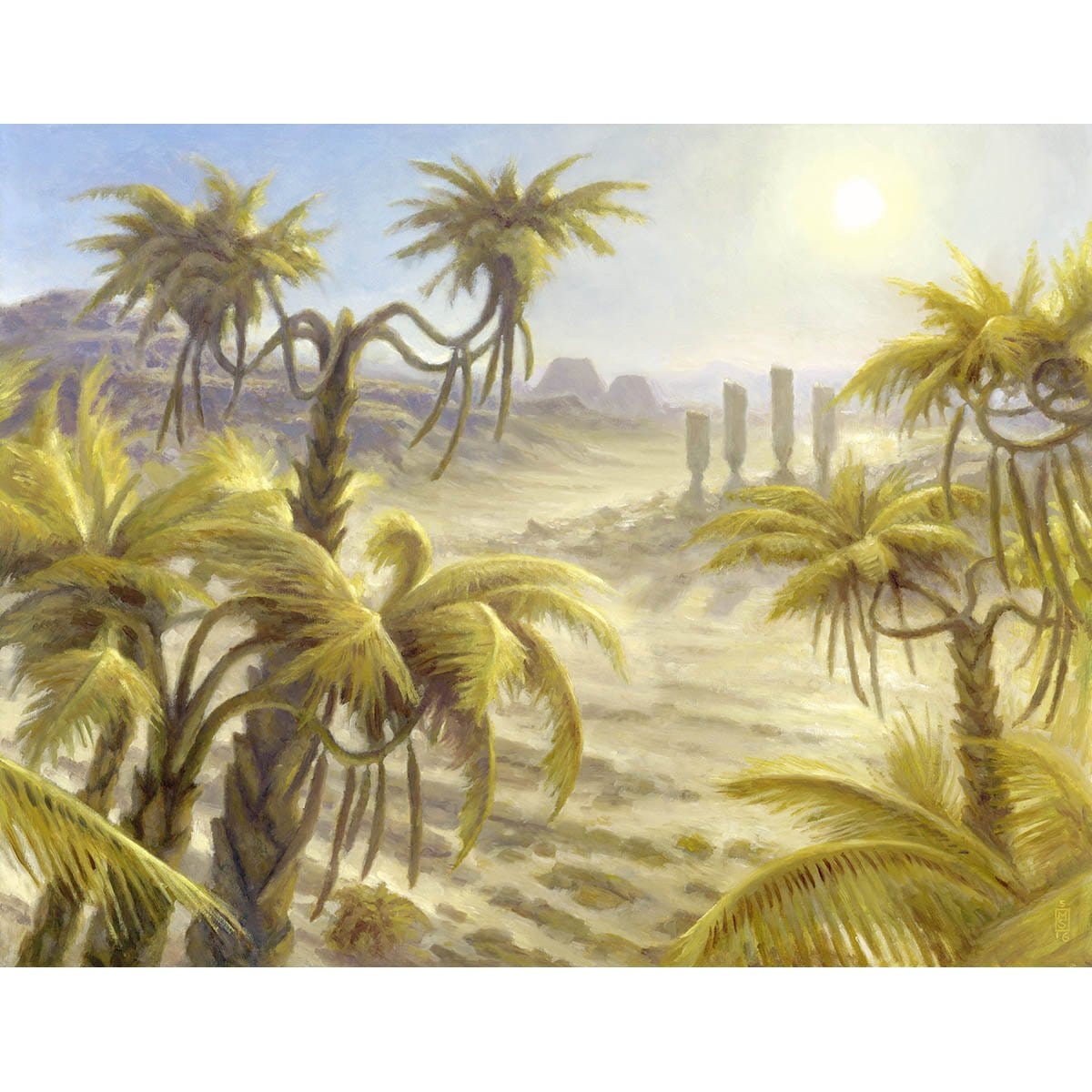 Forest (Amonkhet) Print - Print - Original Magic Art - Accessories for Magic the Gathering and other card games