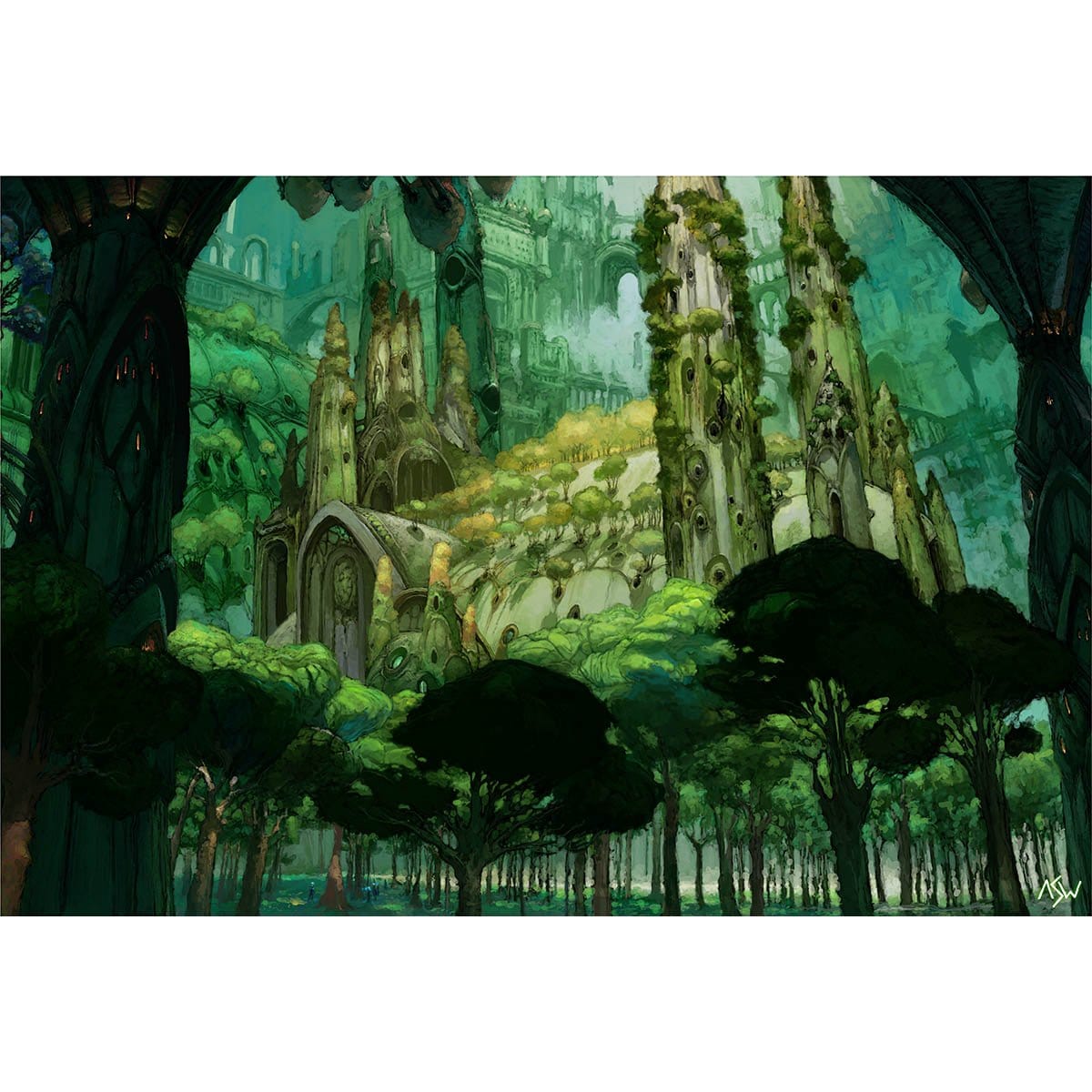 Forest (Ravnica) Print - Original Magic Art Forest (Ravnica) Print - Original Magic Art