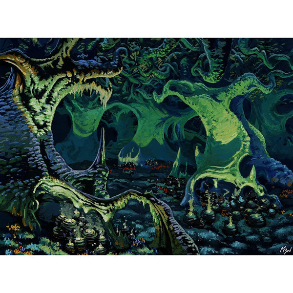 Forest (Urza's Saga - D) Print - Original Magic Art