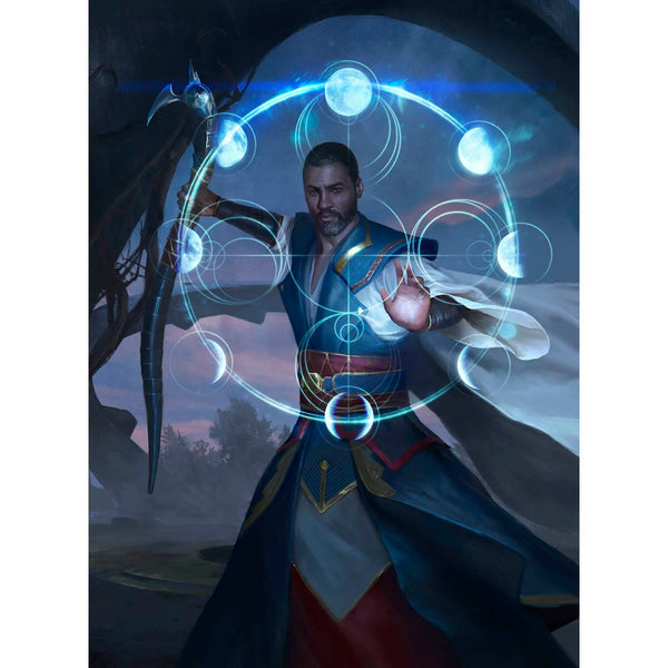 Teferi, Who Slows the Sunset Print - Original Magic Art