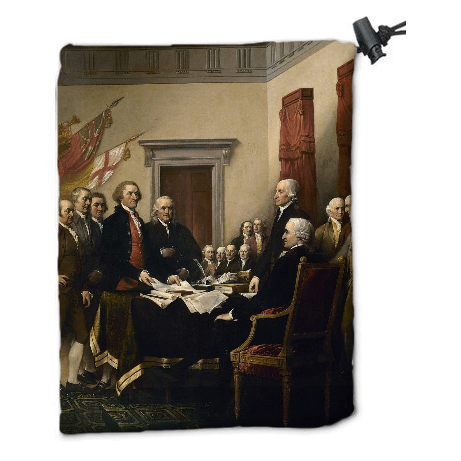 Freedom Dice Bag by John Trumbull - Dice Bag - Original Magic Art - Accessories for Magic the Gathering and other card games
