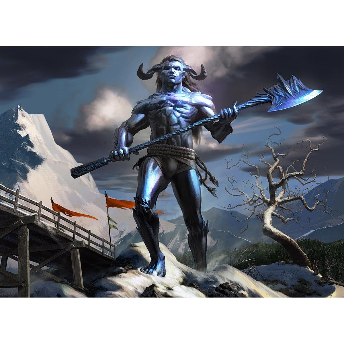 Frost Titan Print - Print - Original Magic Art - Accessories for Magic the Gathering and other card games