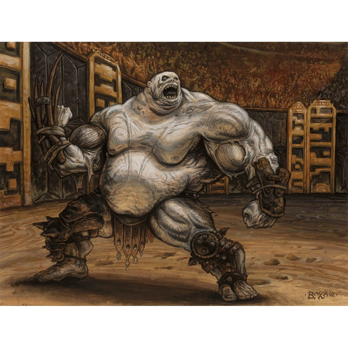 Gluttonous Zombie Print - Print - Original Magic Art - Accessories for Magic the Gathering and other card games